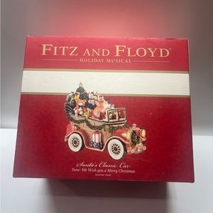 Fitz and Floyd holiday musical Santa’s classic car